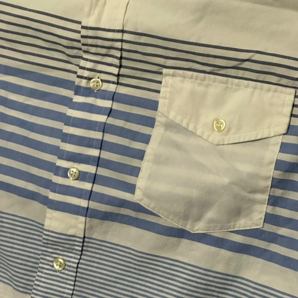 Vintage Polo Ralph Lauren Shirt Mens L Colorblock Striped Classic Button - Picture 6 of 9